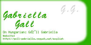 gabriella gall business card